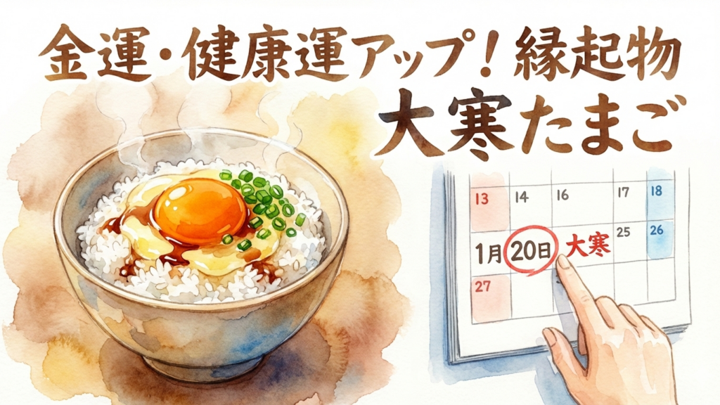 【1月20日は大寒】金運も健康もアップ！？縁起物「大寒たまご」の秘密_ゆう助はりきゅう接骨院