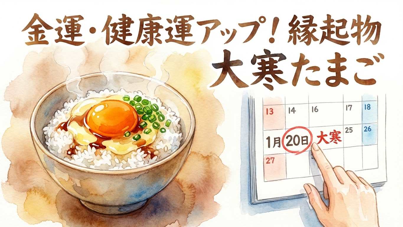 【1月20日は大寒】金運も健康もアップ!?縁起物「大寒たまご」の秘密_ゆう助はりきゅう接骨院