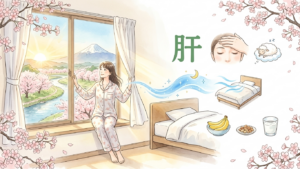 東洋医学で読み解く【春の睡眠改善】眠れない原因は「肝」の昂ぶり？